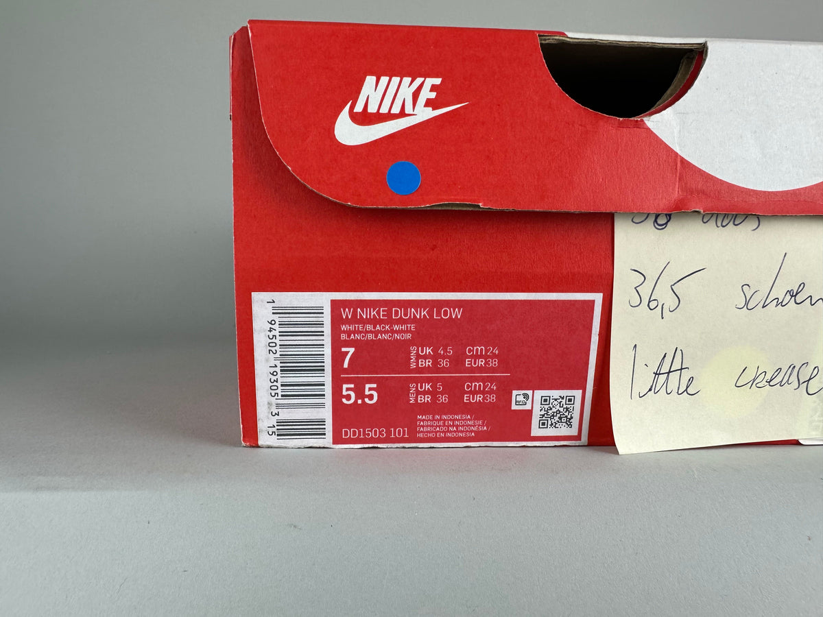 Nike Wmns Dunk Low 'Black White' - Size 36.5/38 (ARCHIVE)
