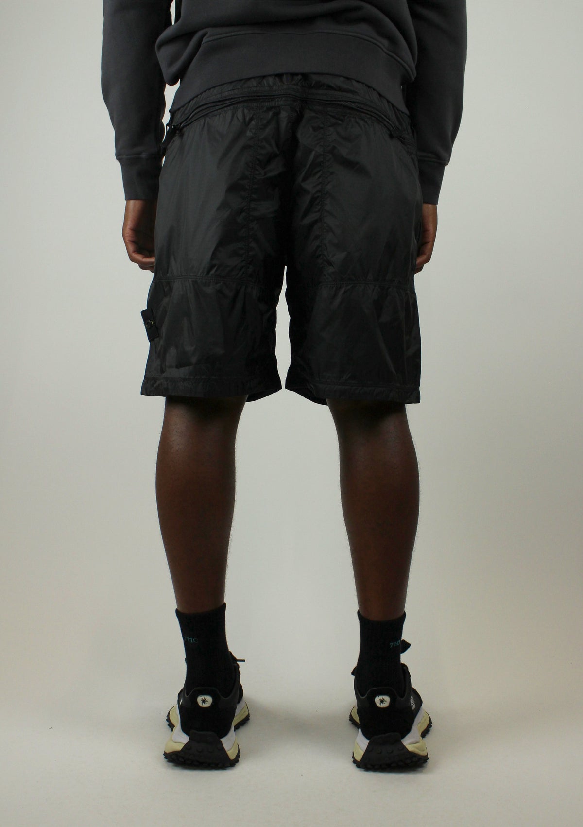 Stone Island Ripstop Light Nylon Bermuda 'Lead Grey'