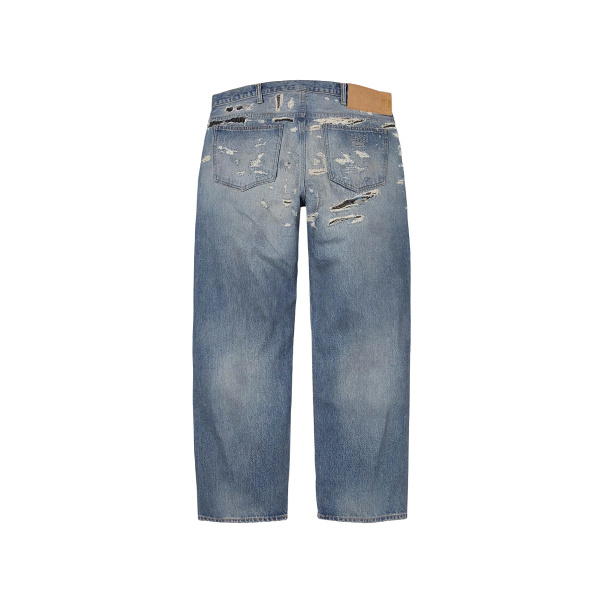 Supreme x MM6 Maison Margiela Distressed Loose Fit Selvedge Jean 'Blue'
