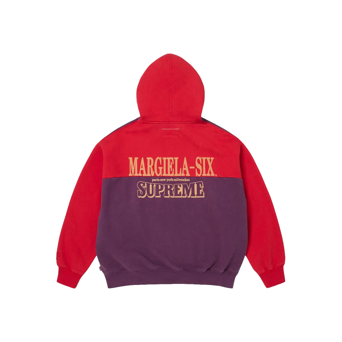 Supreme x MM6 Maison Margiela Eagle Zip Up Hooded Sweatshirt 'Red'