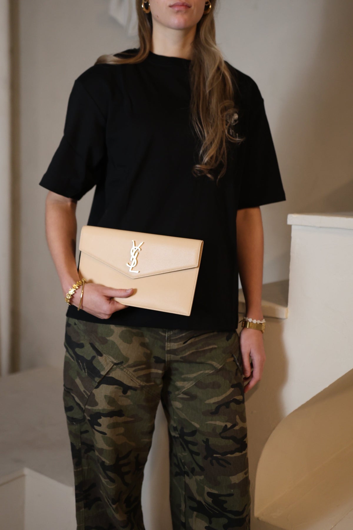 Yves Saint Laurent Pochette UPTOWN' Dark Beige'