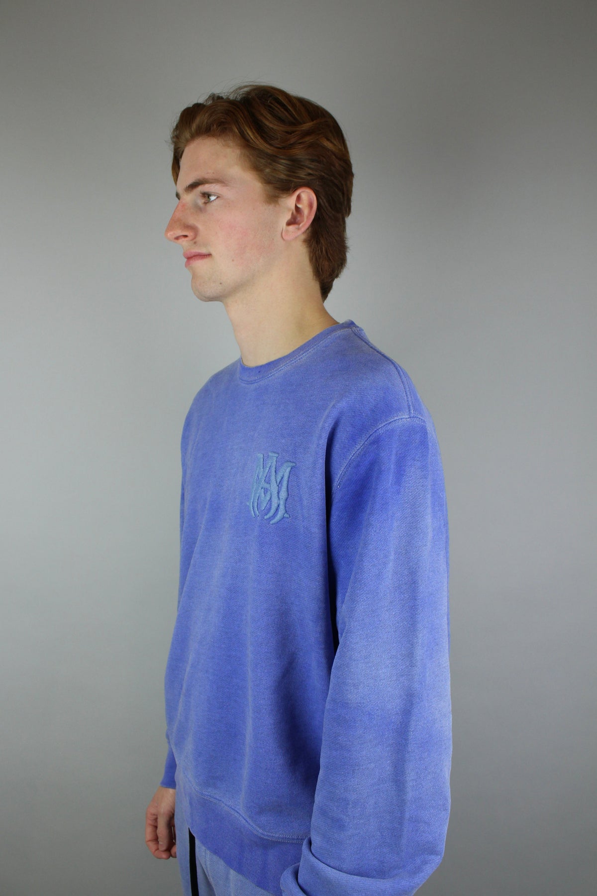Amiri MA Bar Logo Crewneck 'Blue'