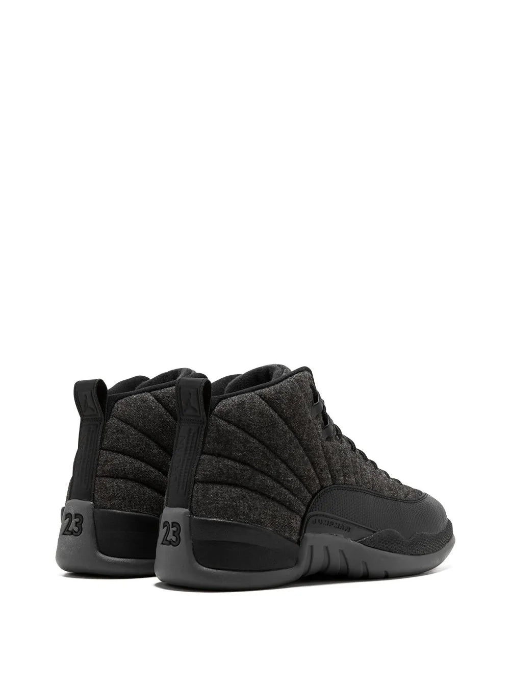 Air Jordan 12 Retro Wool Dark Grey/Metallic Silver Sneakers