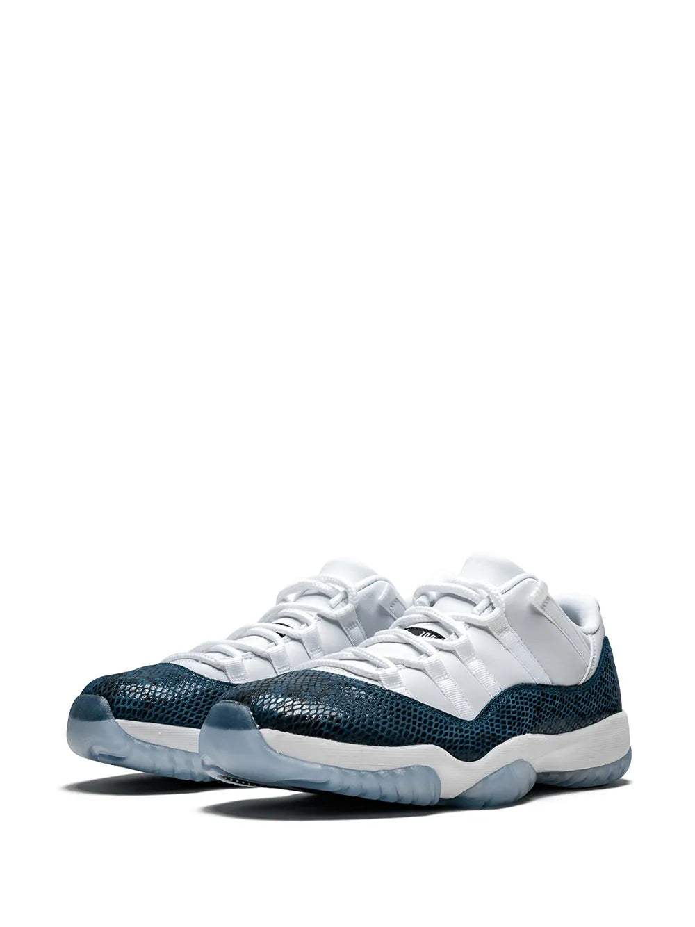Air Jordan 11 Low Retro Blue Snakeskin Sneakers