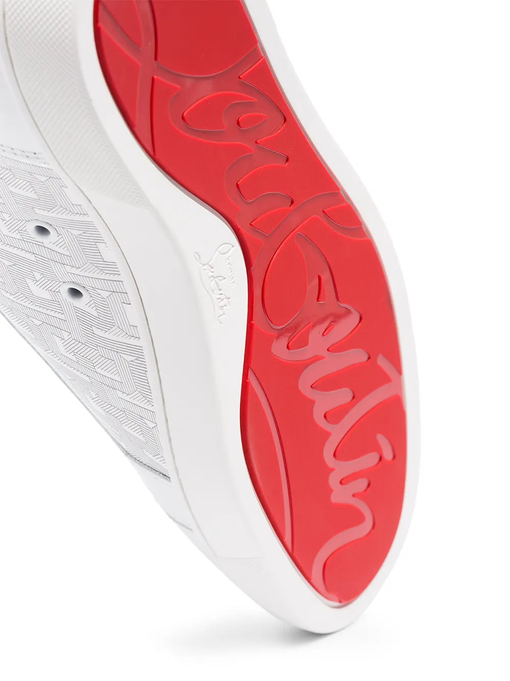 Christian Louboutin Louis Logo-Print Leather High Top Sneakers