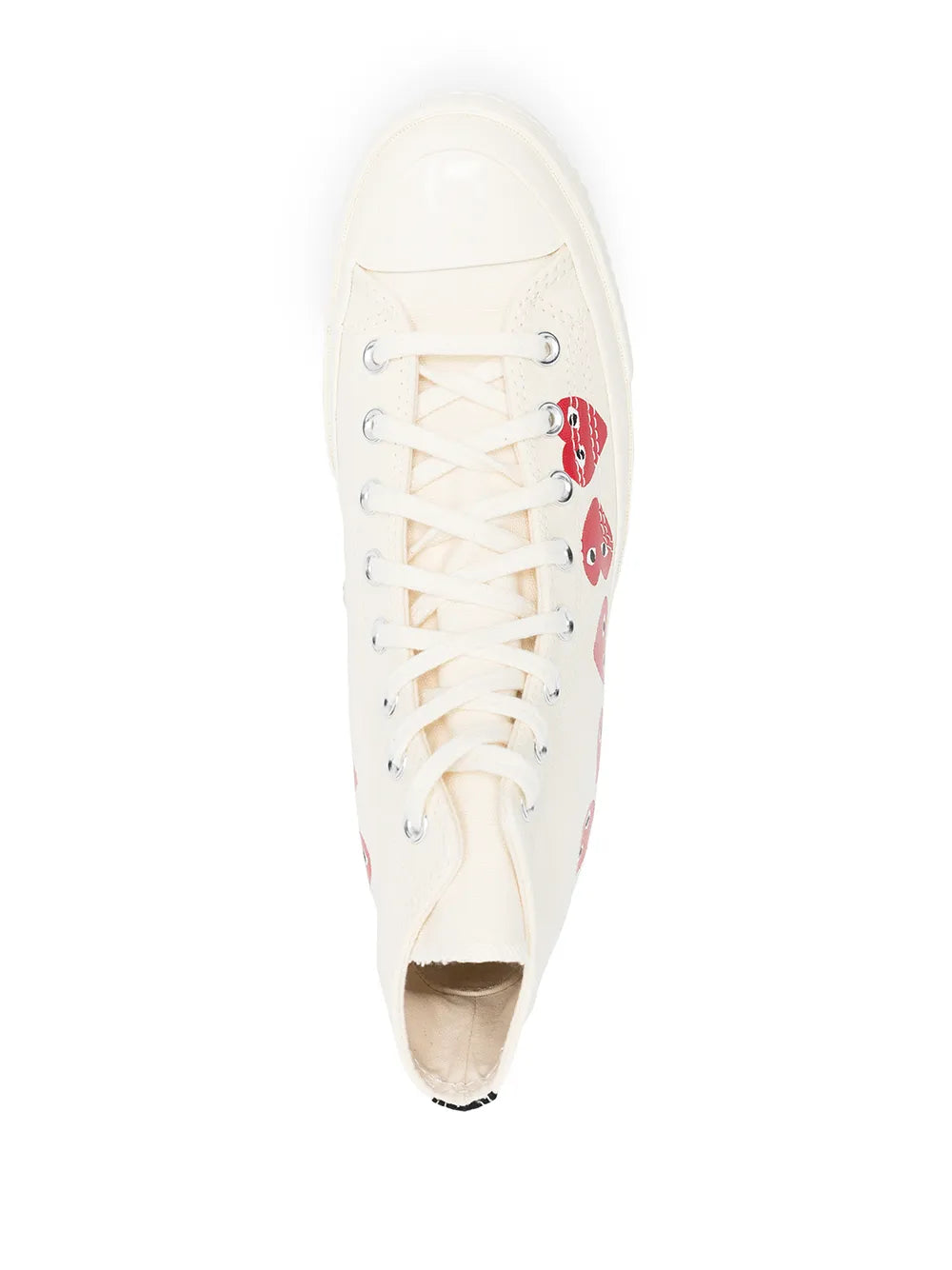 Comme Des Gar ns Play X Converse Chuck 70 Hi Multi Hearts White Sneakers