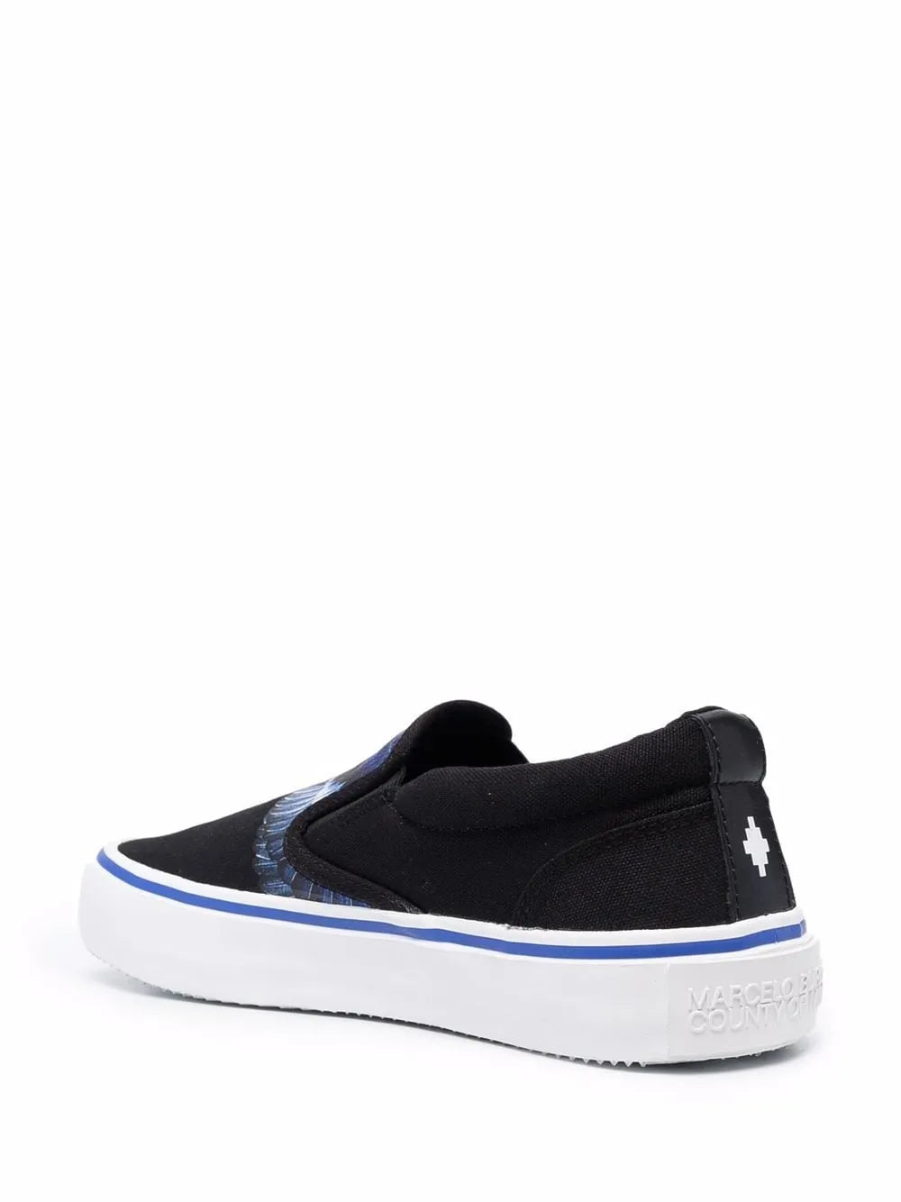 County Of Milan Wings-Print Slip-On Sneakers