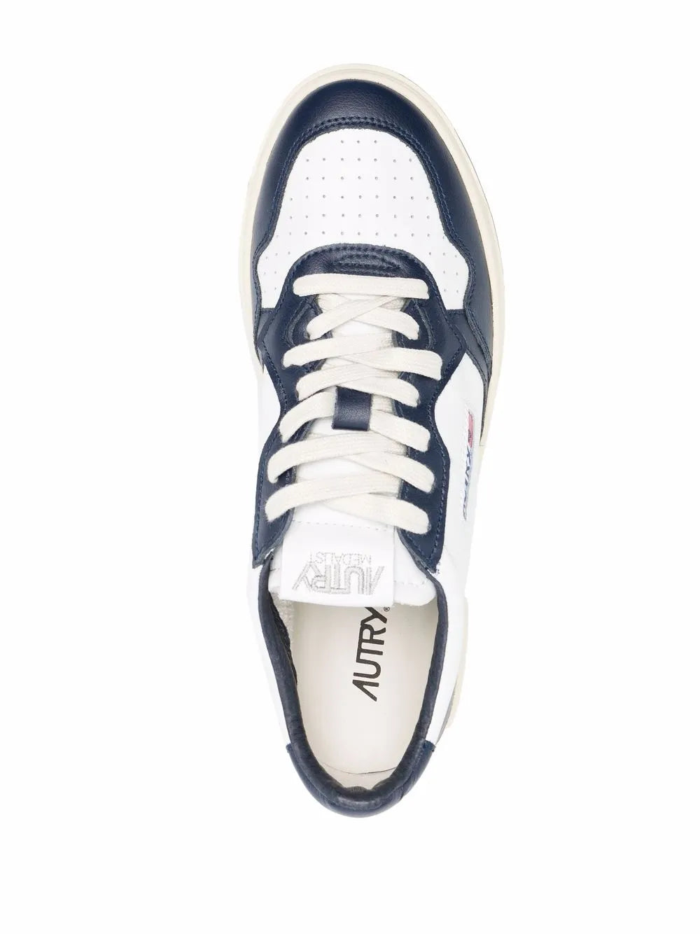 Autry Medalist Rounded-Toe Lace-Up Sneakers