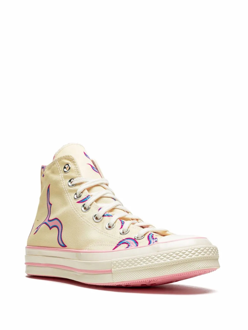Converse X Golf Le Fleur Chuck 70 Hi Pink Flames Sneakers