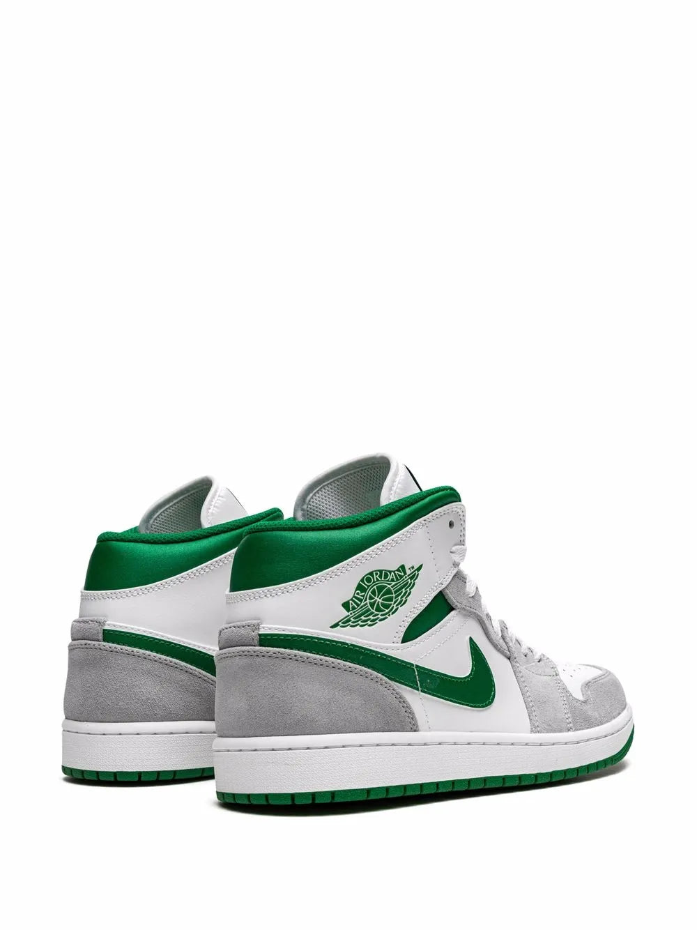 Air Jordan 1 Mid Se Grey/Pine Green/White Sneakers