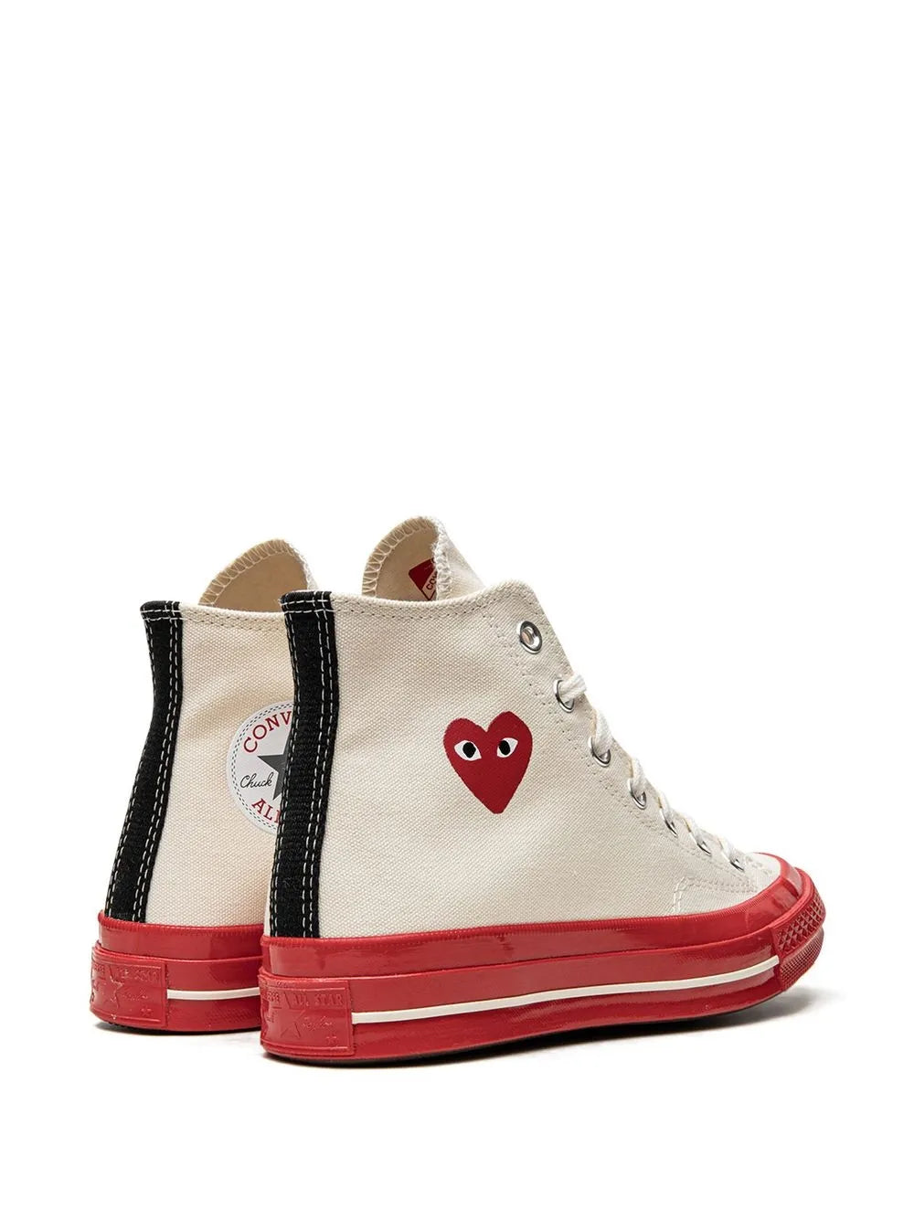 Converse X Cdg Play Chuck 70 High Pristine Red Sneakers