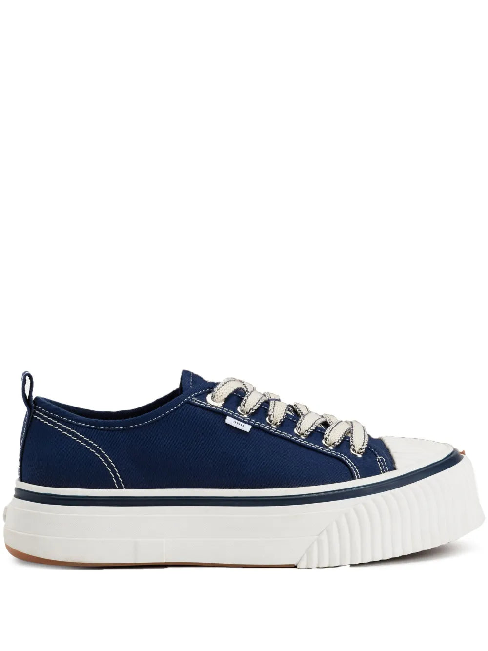 Ami Paris Platform Lace-Up Low-Top Sneakers