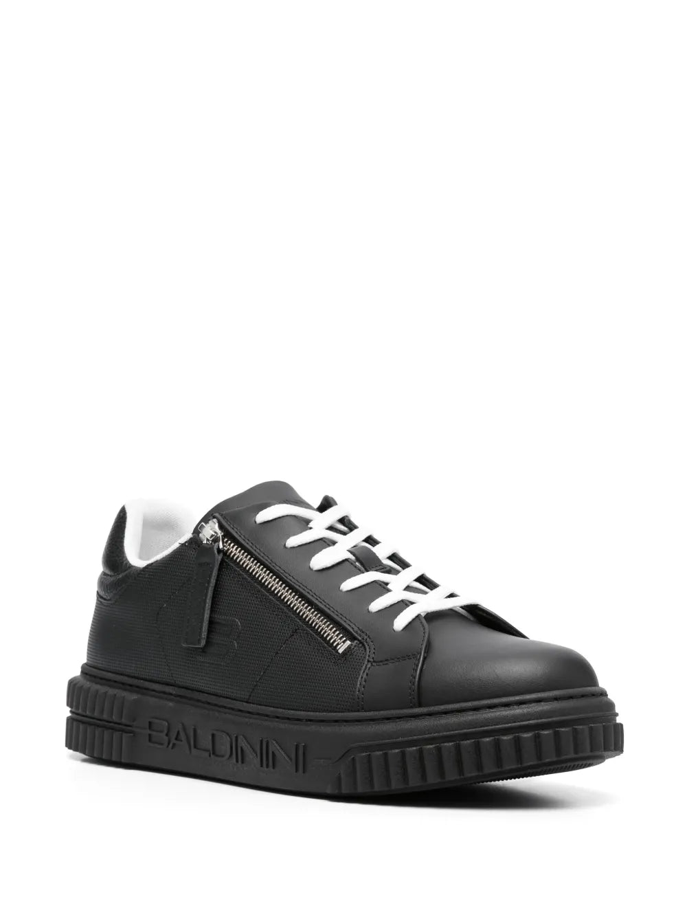 Baldinini Logo-Embossed Low-Top Leather Sneakers