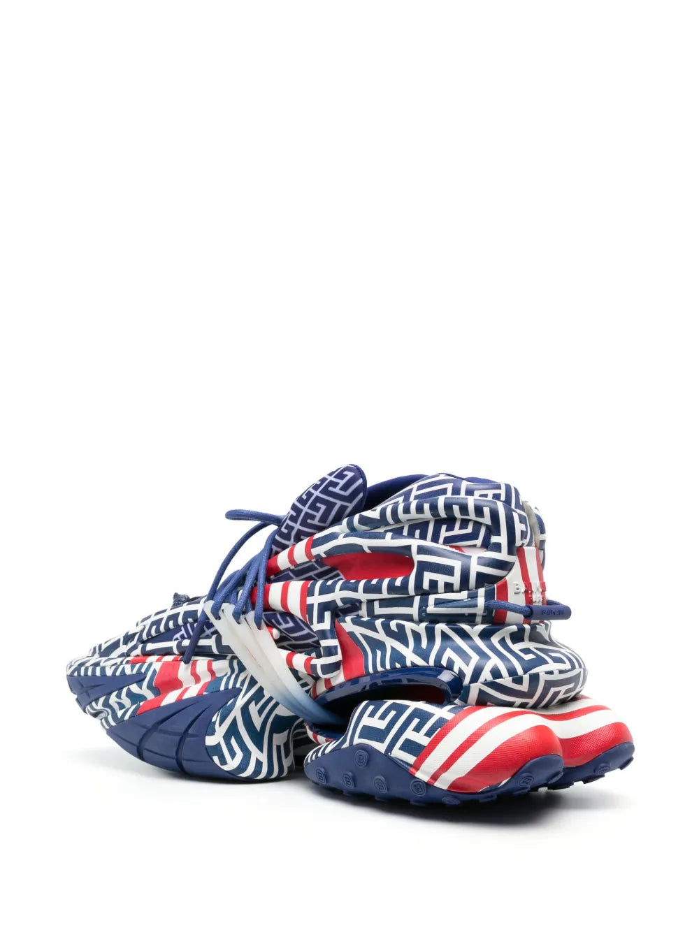 Balmain Unicorn Monogram Low-Top Sneakers