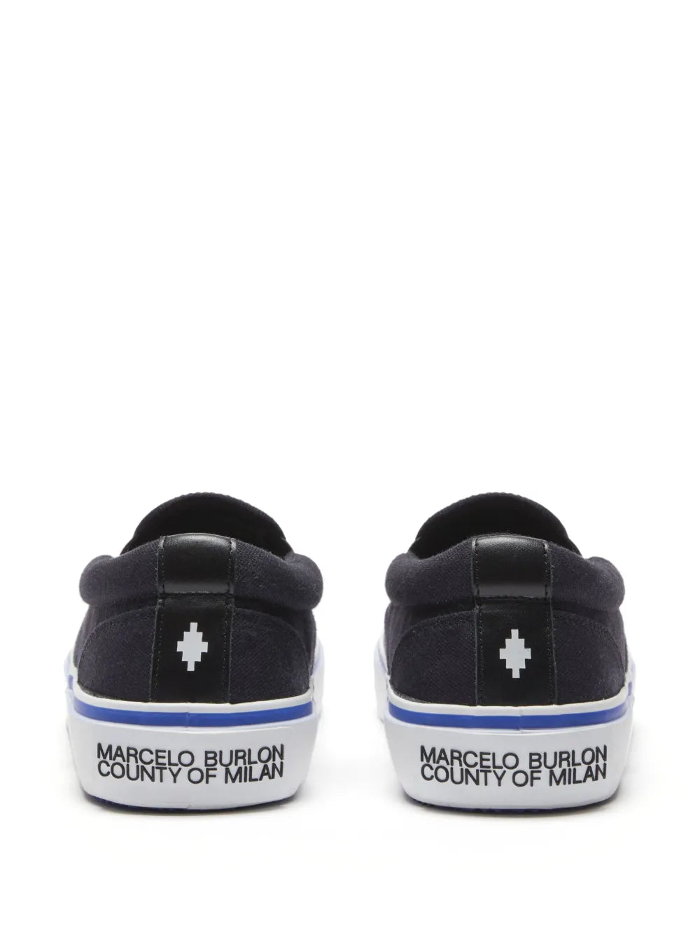 County Of Milan Wings-Motif Slip-On Sneakers