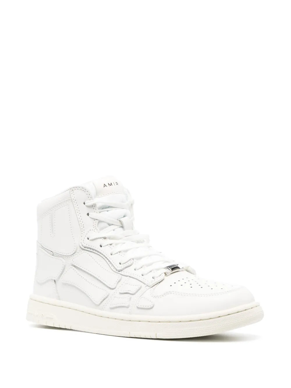 Amiri Skel Appliqu Leather High-Top Sneakers