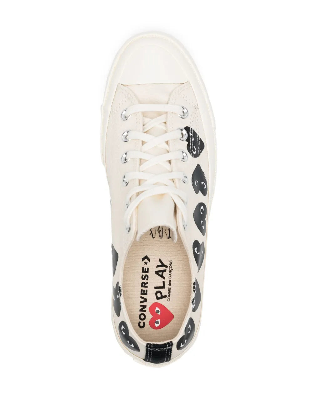 Comme Des Gar ns Play X Converse Chuck 70 Canvas Sneakers