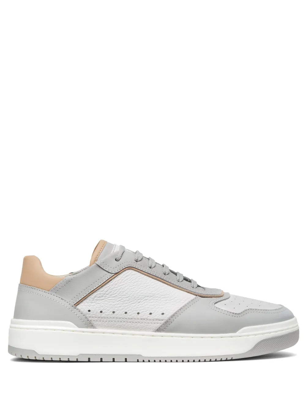 Brunello Cucinelli Logo-Patch Leather Sneakers