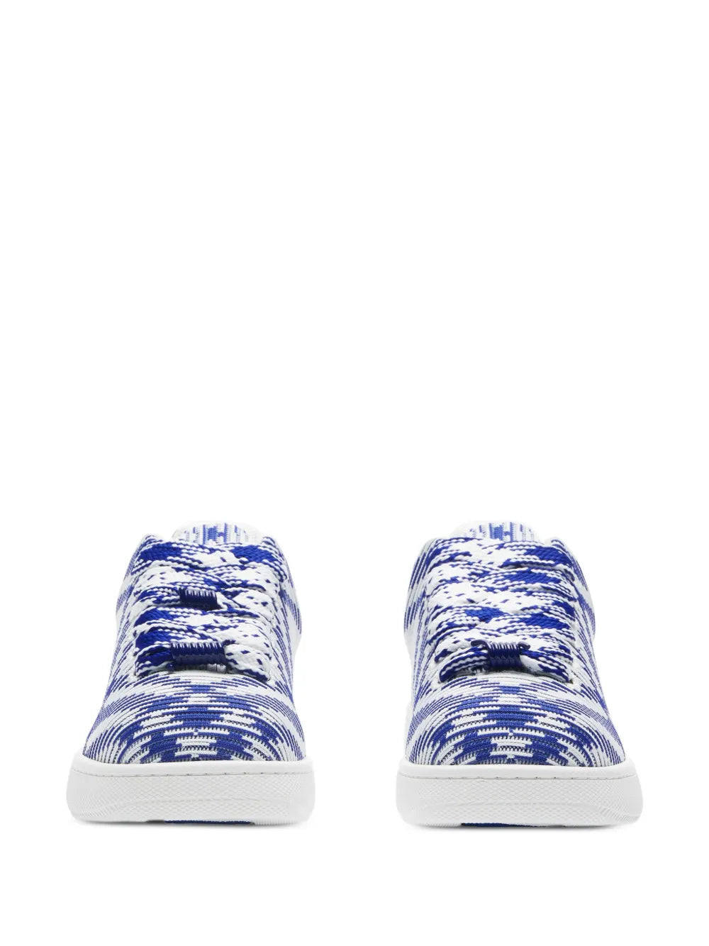 Burberry Box Checked Leather Sneakers