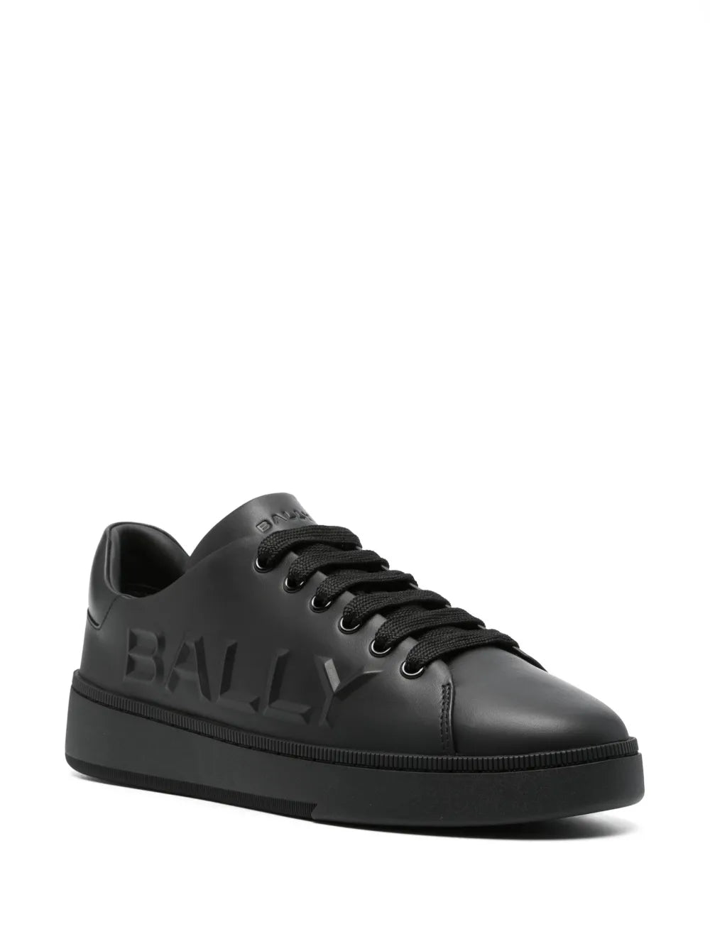 Bally Logo-Embossed Leather Sneakers