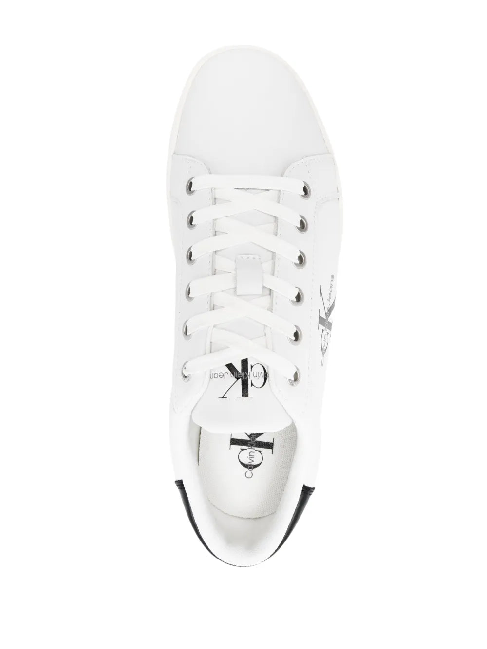 Calvin Klein Jeans Logo-Embossed Leather Sneakers