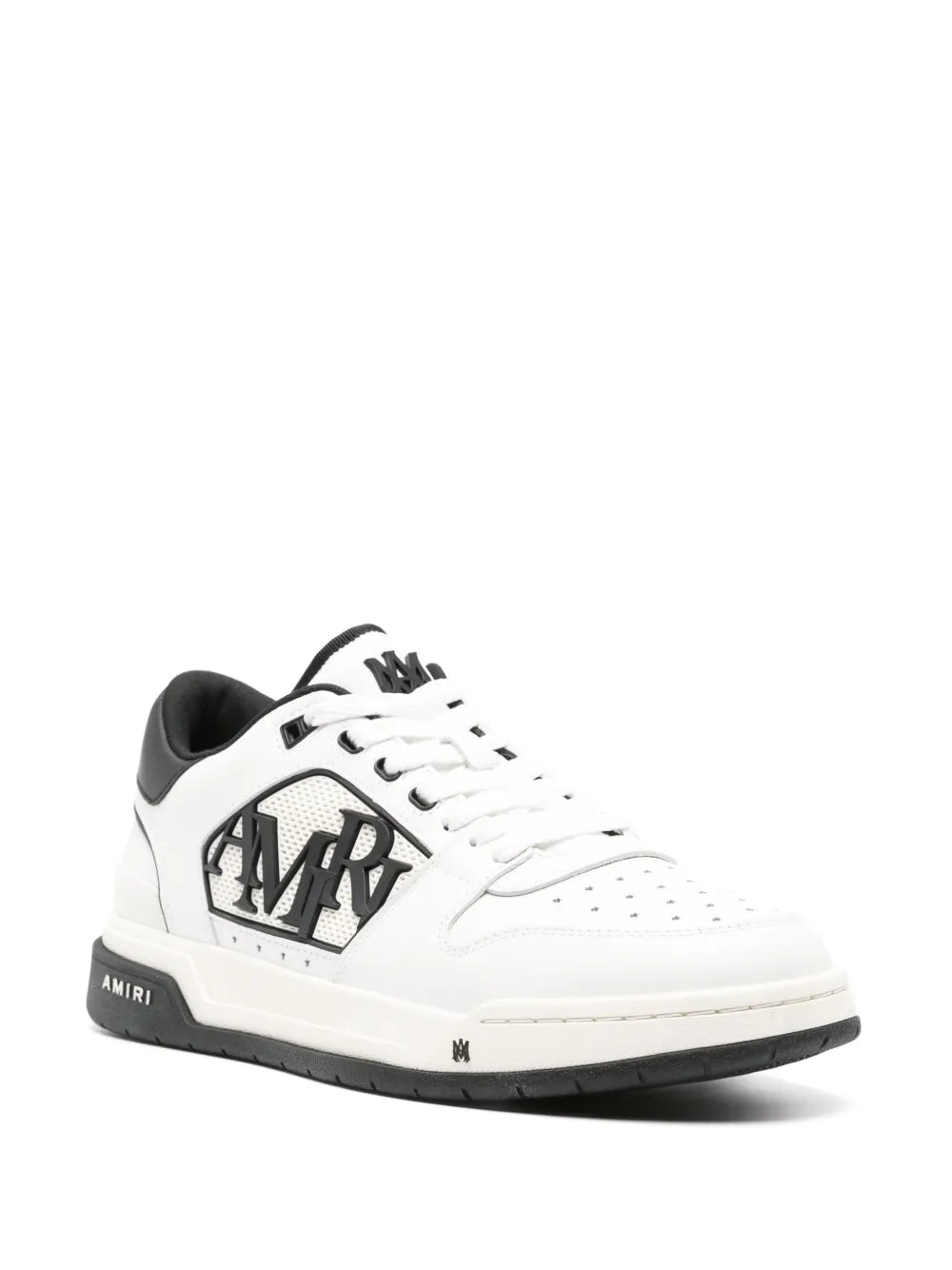 Amiri Logo-Embossed Leather Sneakers