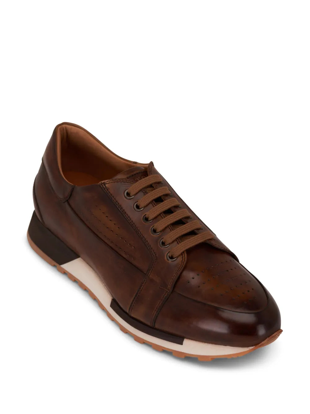 Bontoni Vento Lace-Up Leather Sneakers