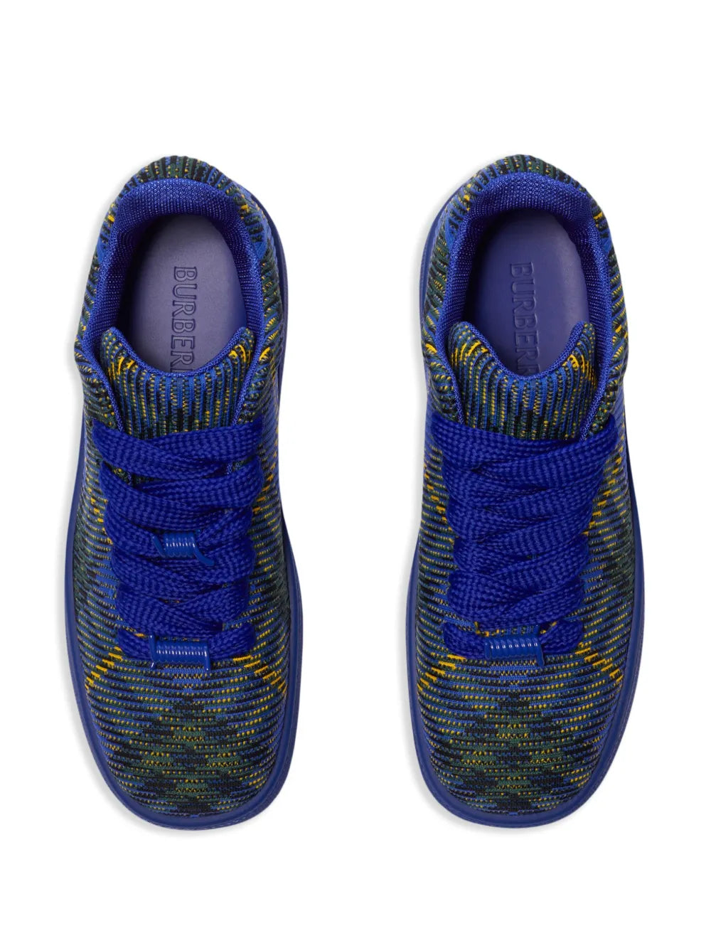 Burberry Checked Knitted Sneakers