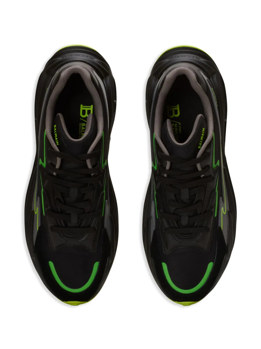 Balmain Run-Row Leather Sneakers