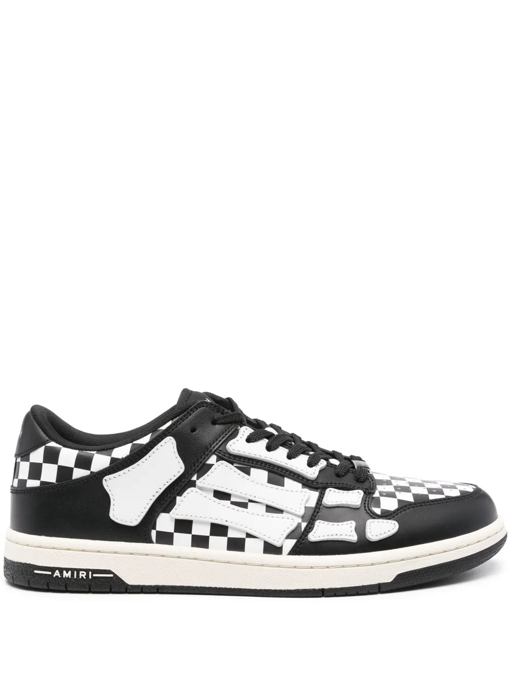 Amiri Skel Top Low Check-Pattern Sneakers