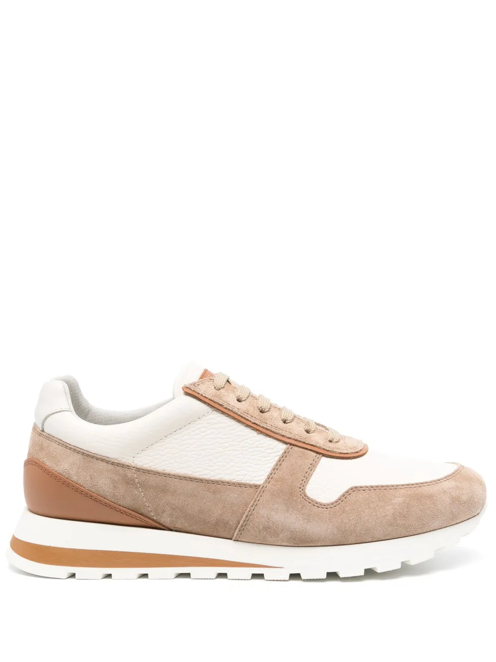 Brunello Cucinelli Panelled Leather Sneakers