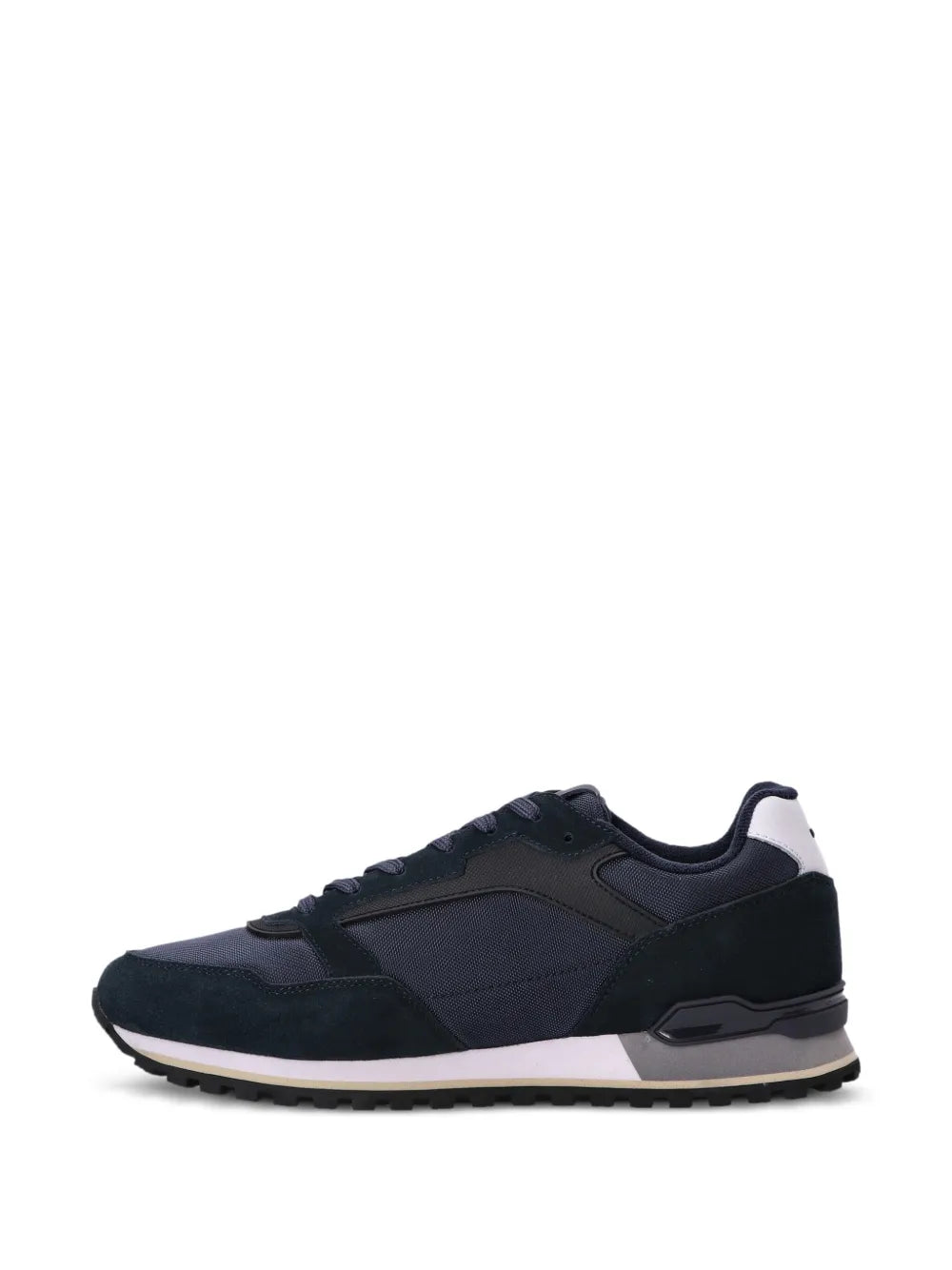 Boss Suede-Trimmed Mesh Sneakers