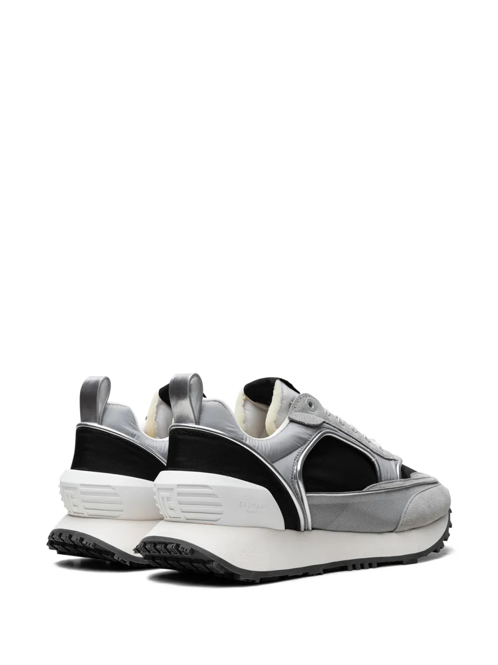 Balmain Meshed Silver Sneakers