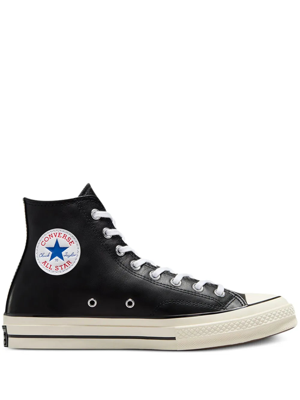 Converse Chuck 70 Leather Hi Black Sneakers