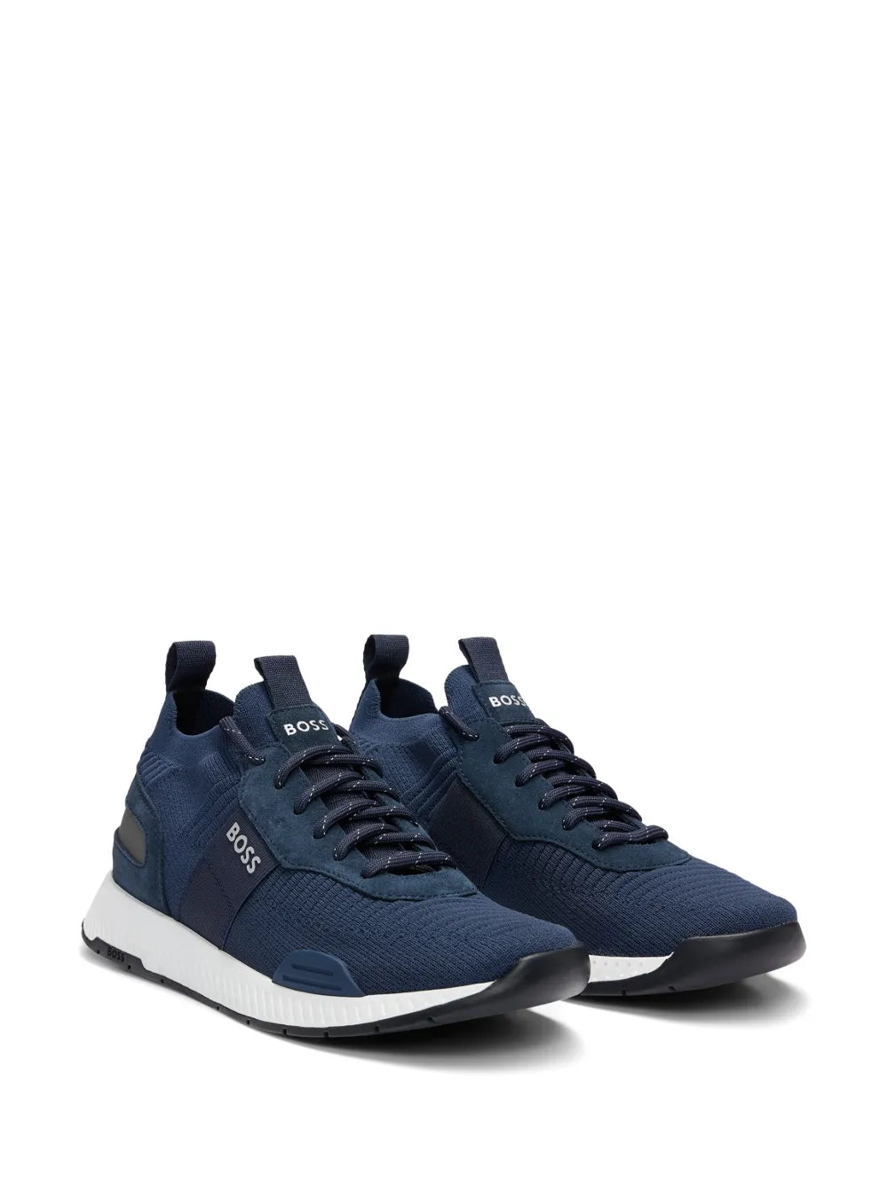 Boss Knitted-Upper Sneakers