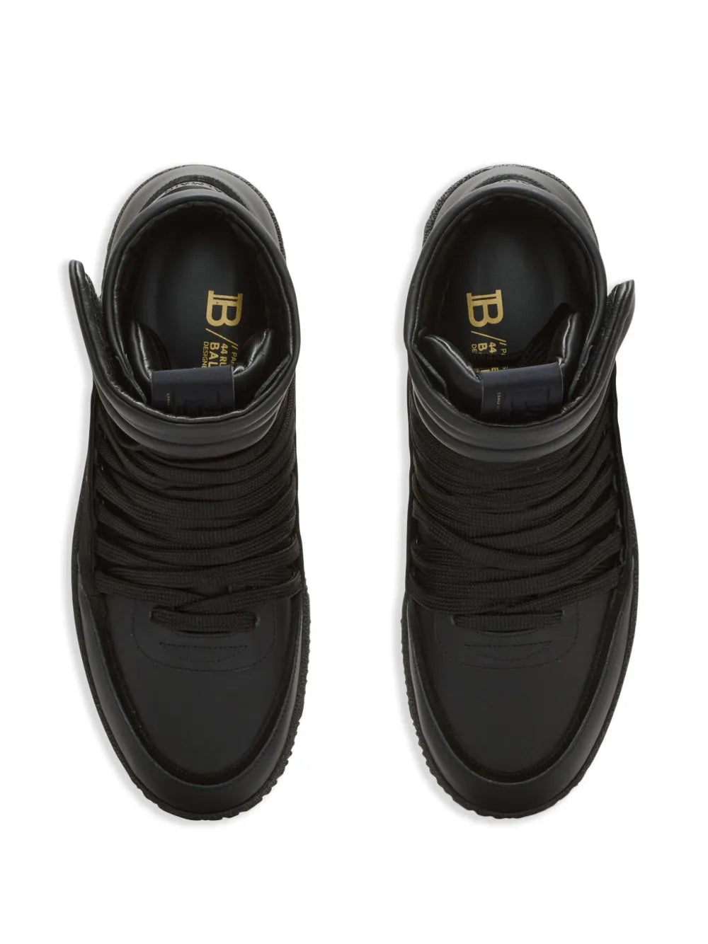 Balmain Leather-Panelled Trainers