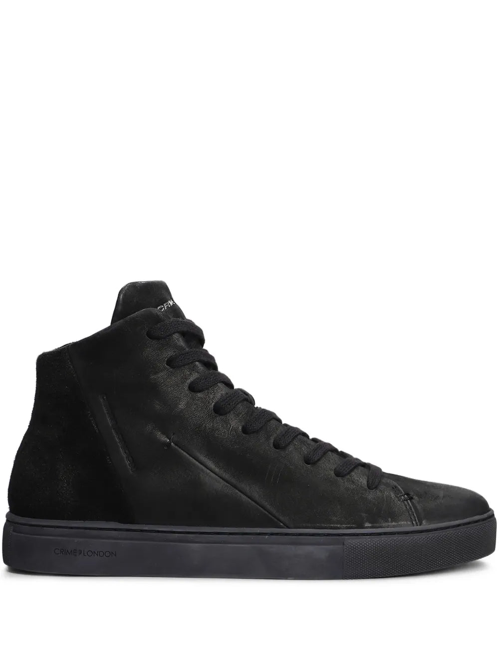 Crime London Minimal Hi-Top Sneakers