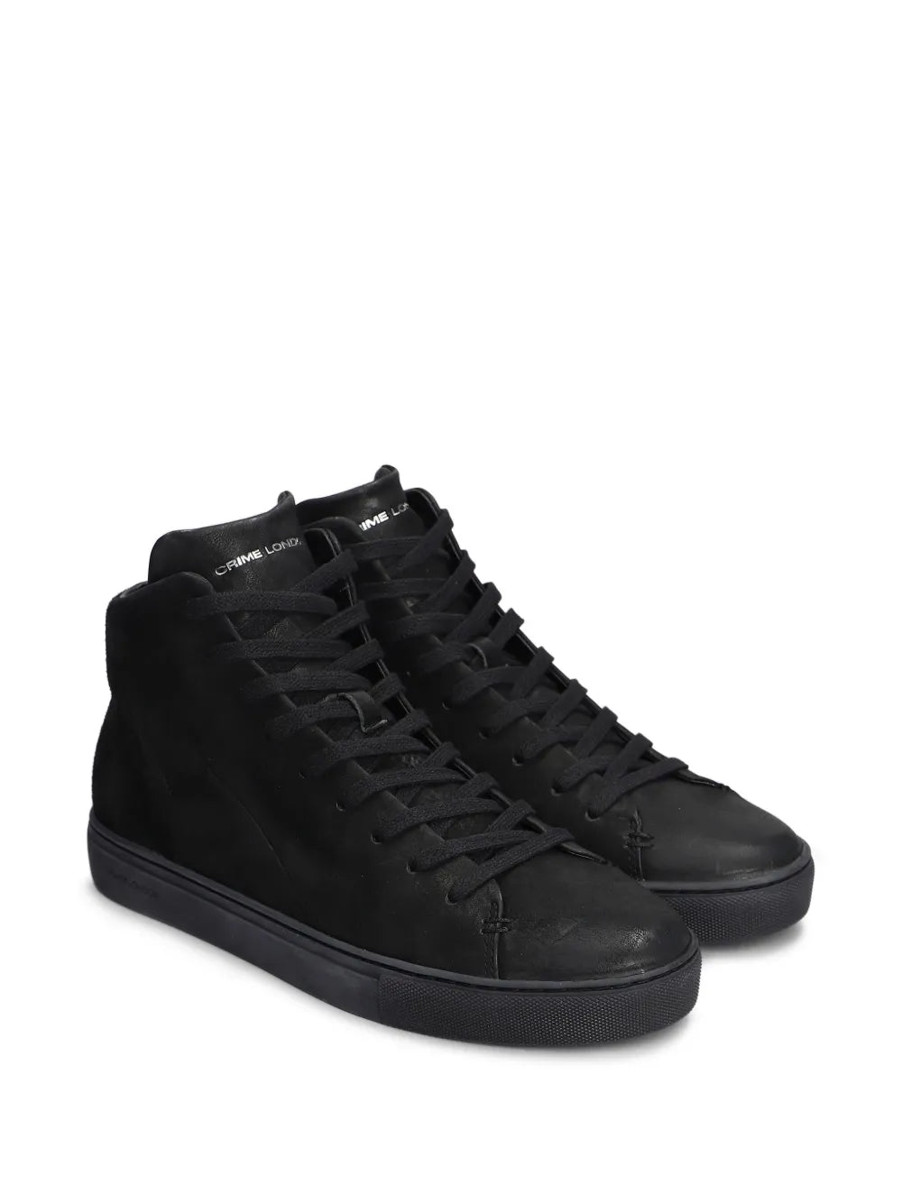 Crime London Minimal Hi-Top Sneakers