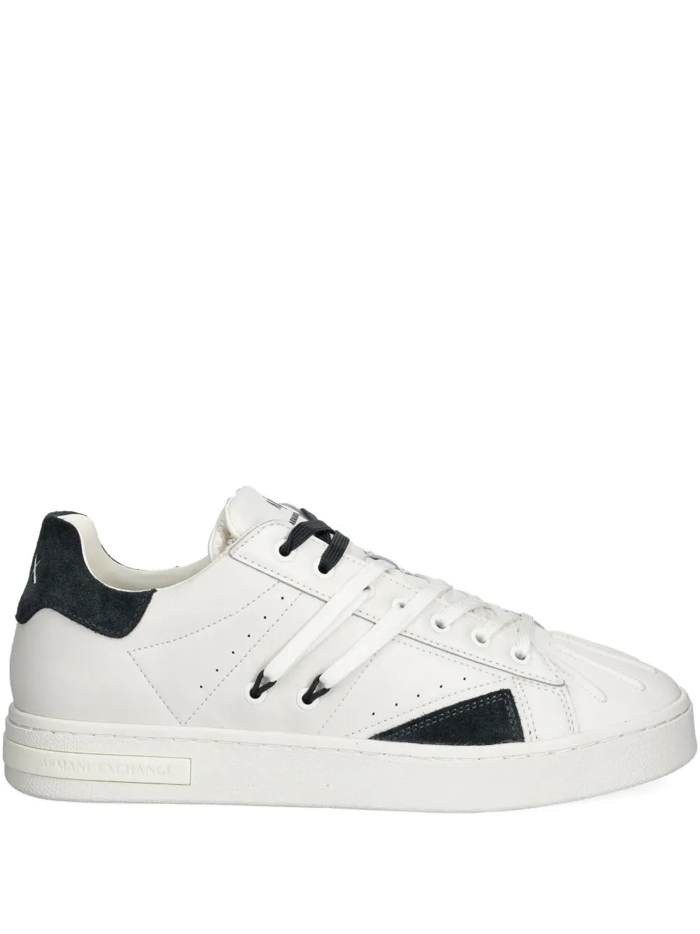 Armani Exchange Leather Panelled Trainers