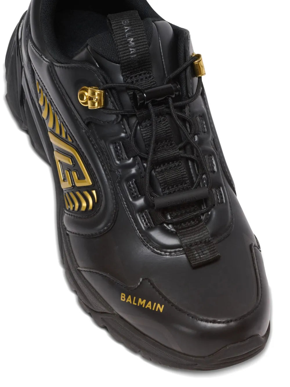 Balmain Cosmic Dust Leather Sneakers