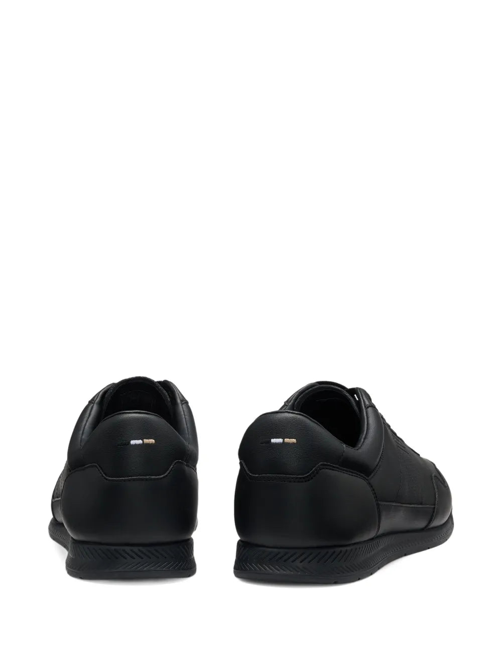 Boss Logo-Stamp Leather Sneakers