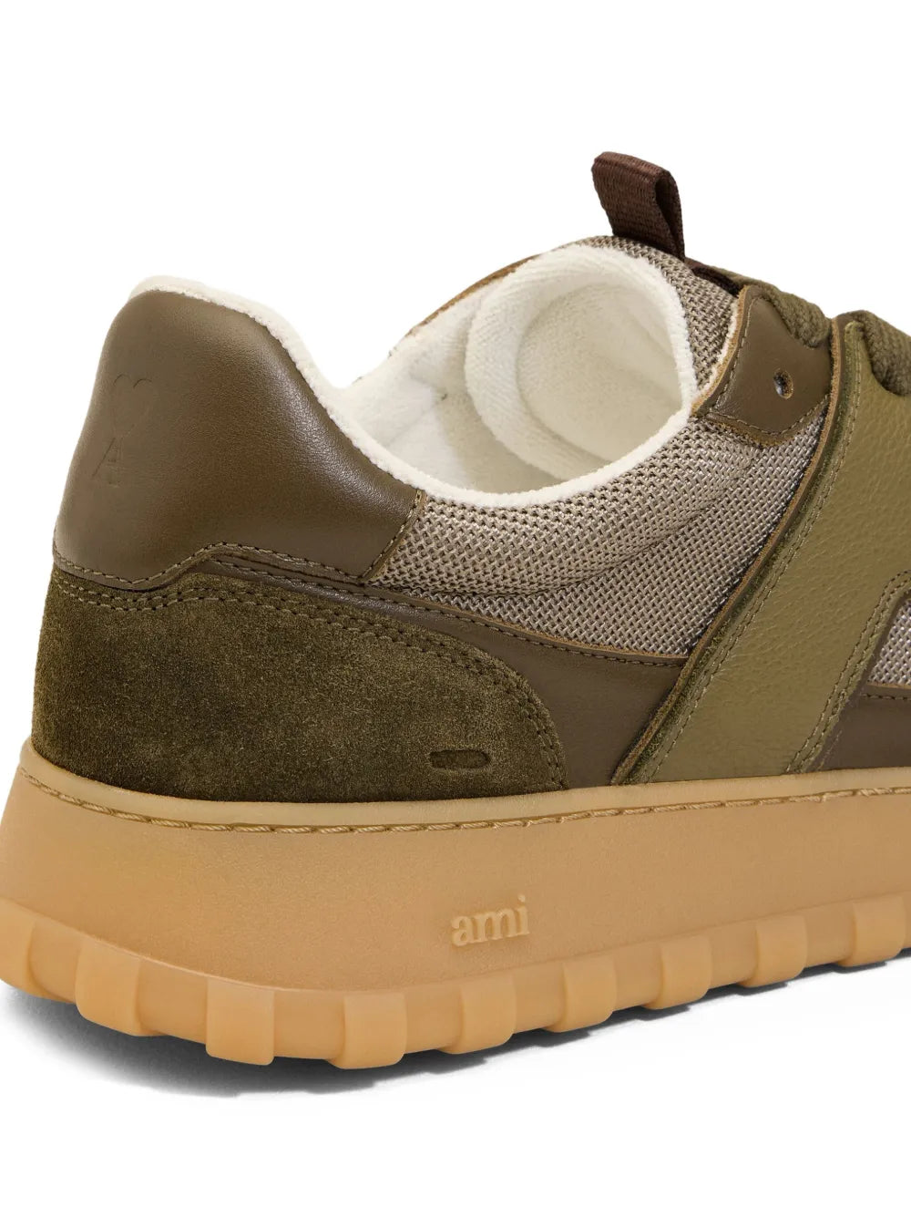 Ami Paris A Walk Leather Low-Top Sneakers