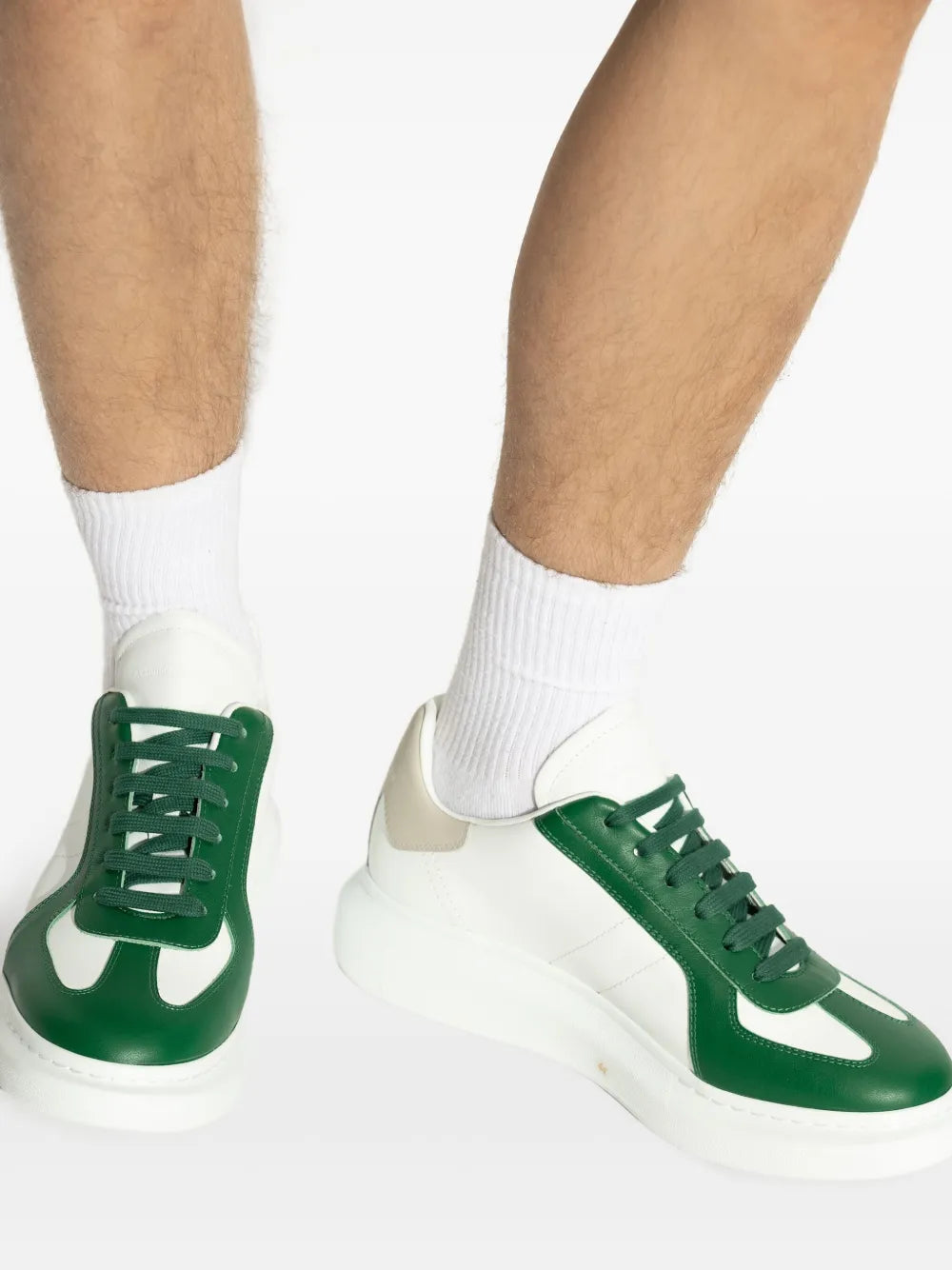 Alexander Mcqueen Oversized Panelled Lace-Up Sneakers