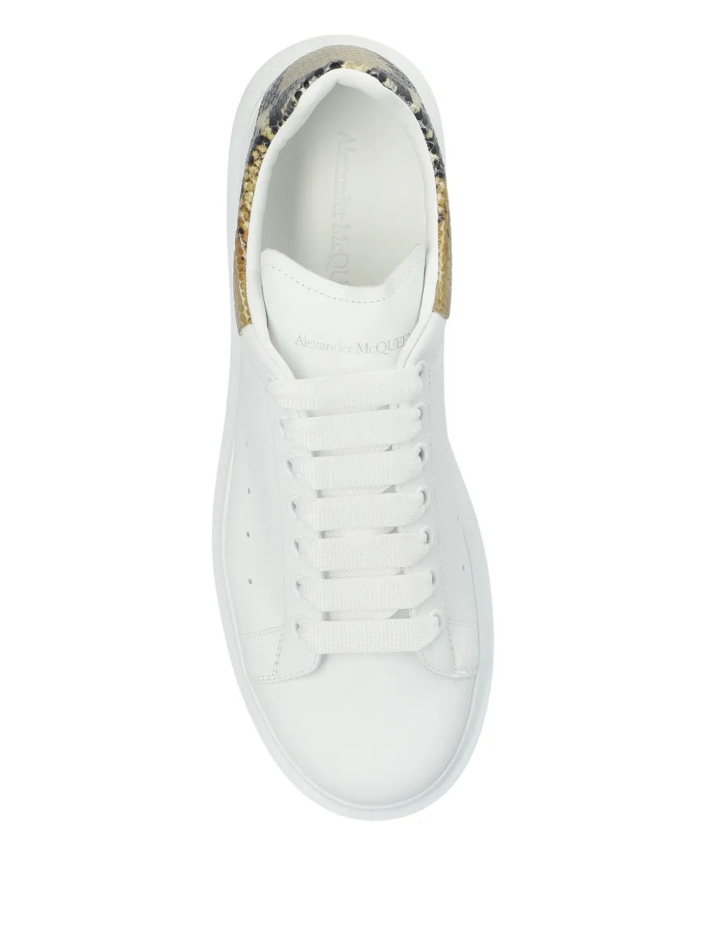 Alexander Mcqueen Tread Slick Snakeskin-Embellished Sneakers