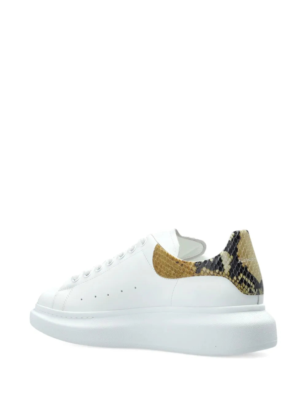Alexander Mcqueen Tread Slick Snakeskin-Embellished Sneakers