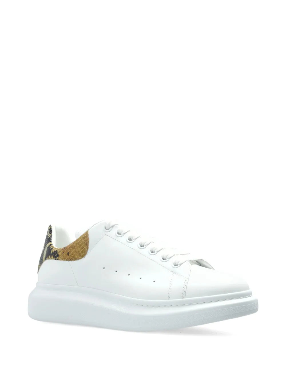 Alexander Mcqueen Tread Slick Snakeskin-Embellished Sneakers