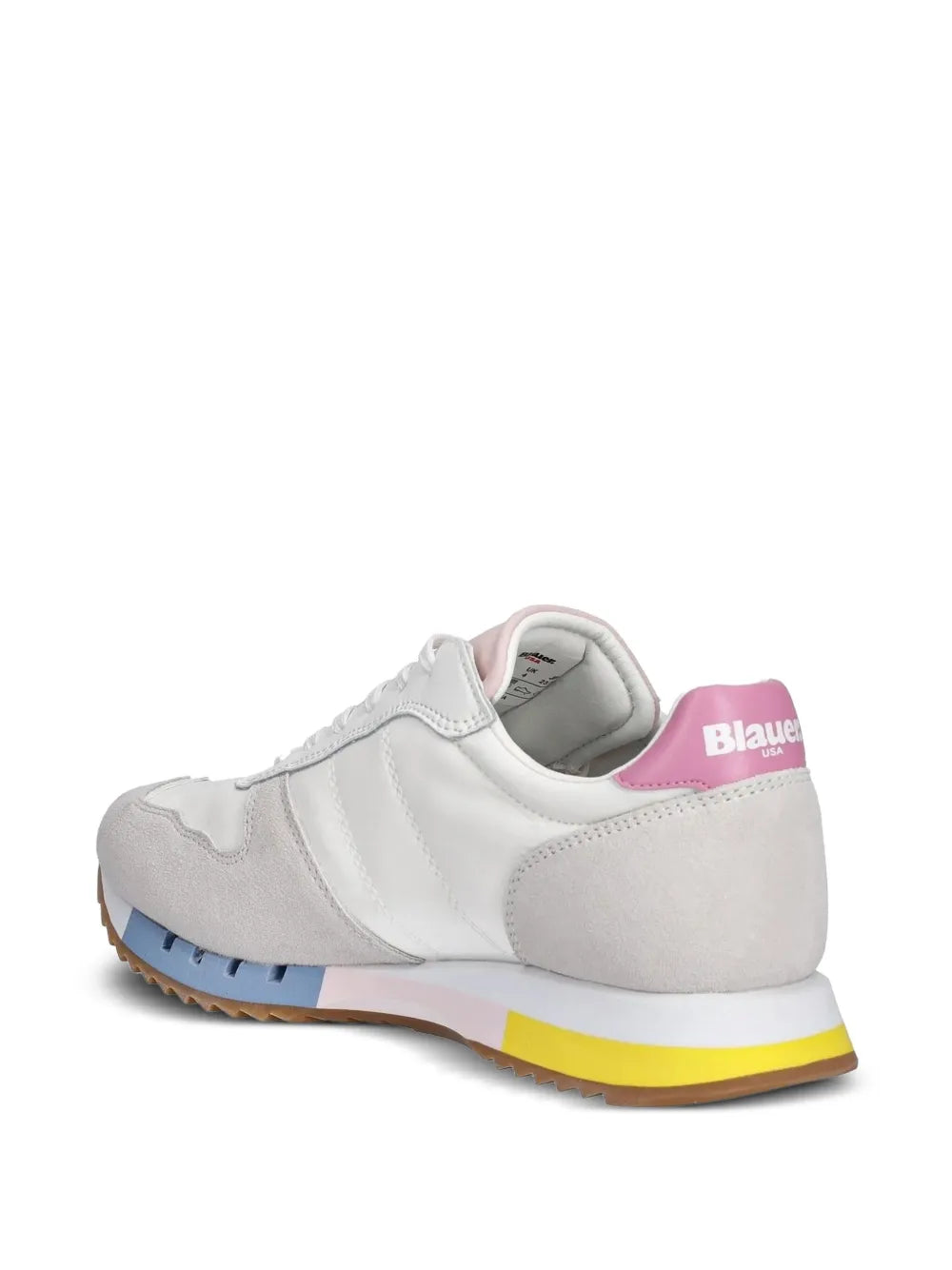 Blauer Leather Suede Panel Trainers
