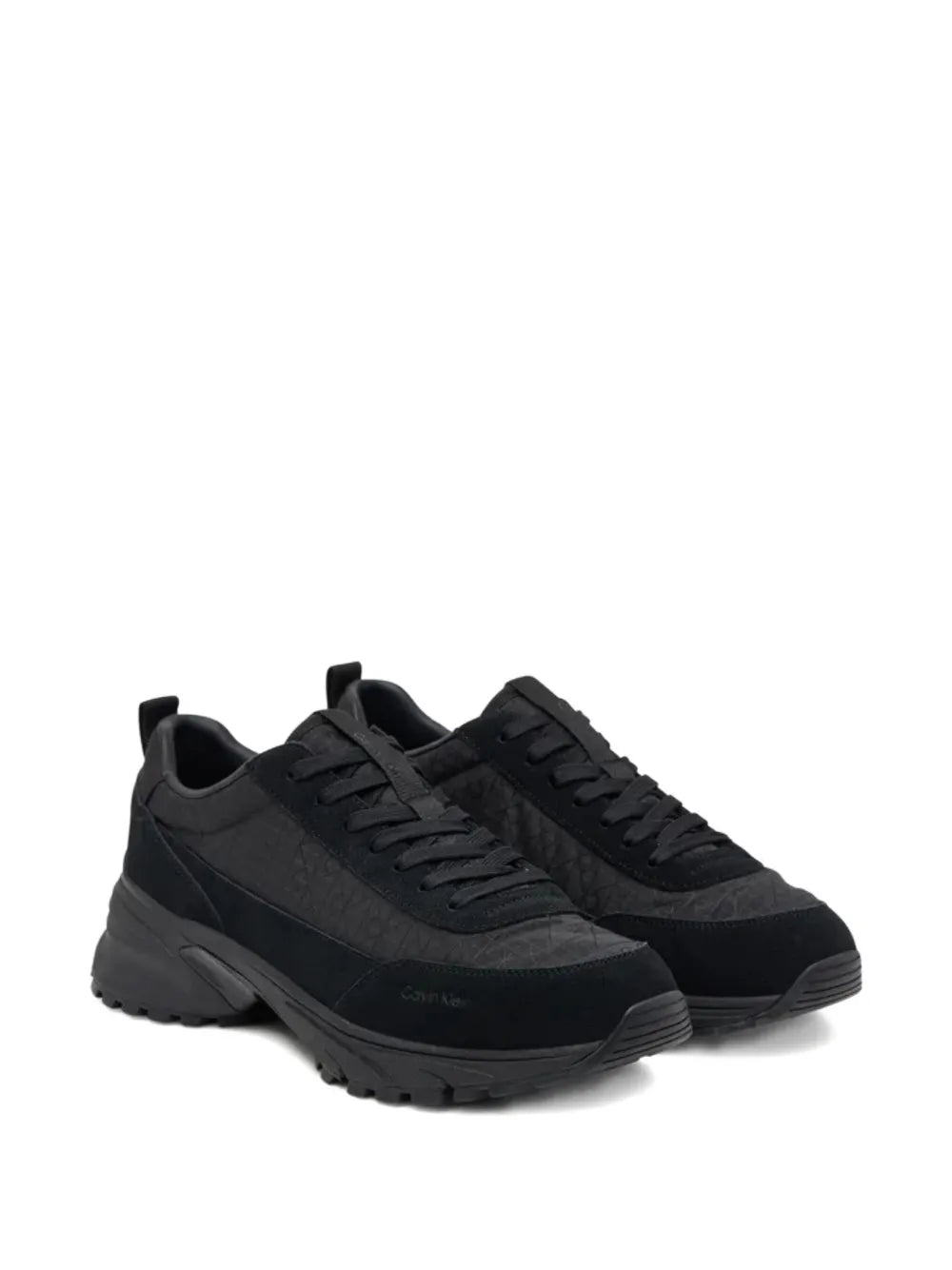 Calvin Klein Monogram Suede Lace-Up Sneakers