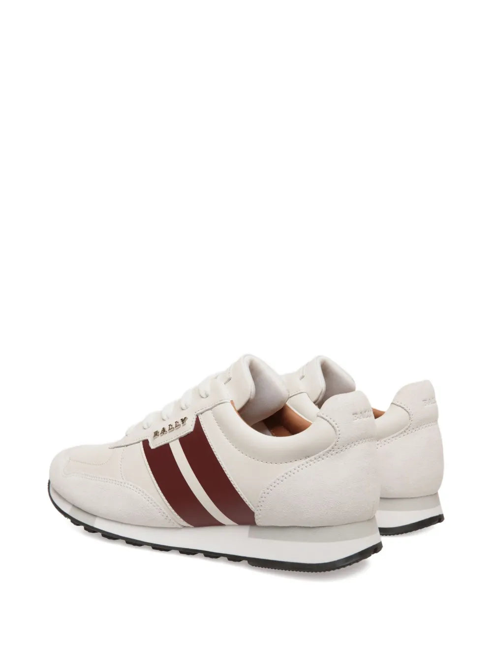 Bally Leather Striped Low-Top