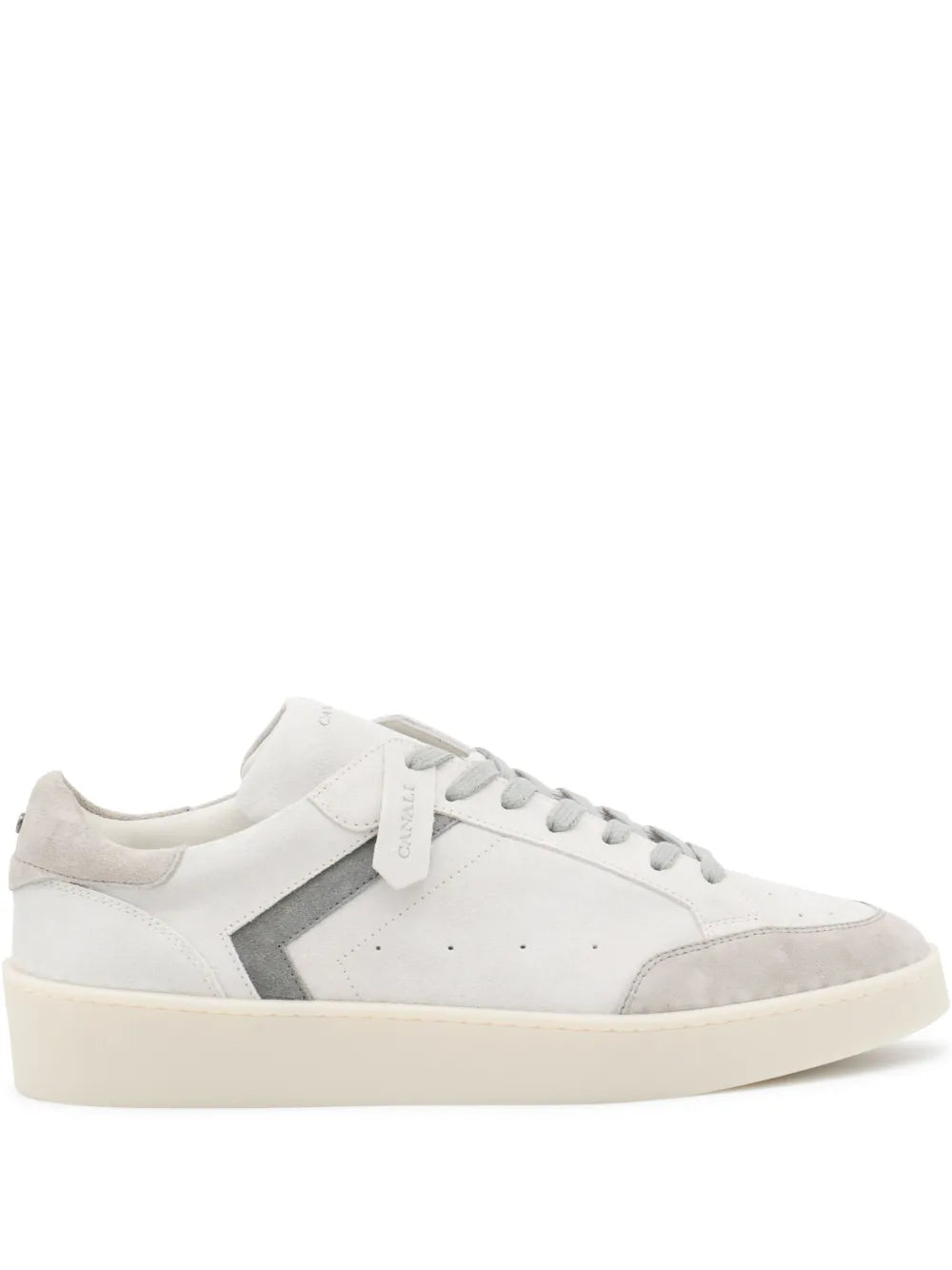 Canali Leather Panelled Sneakers